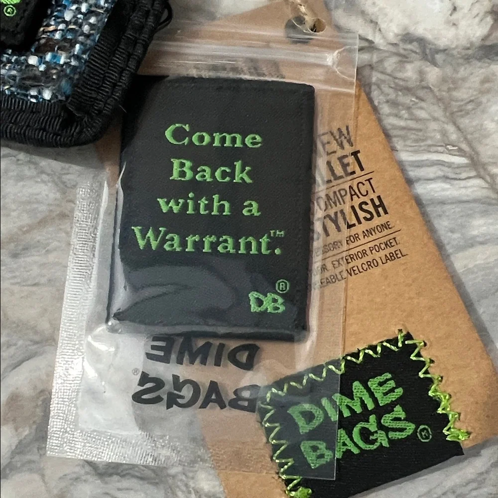 Dime Bags Blue and Black Wallet